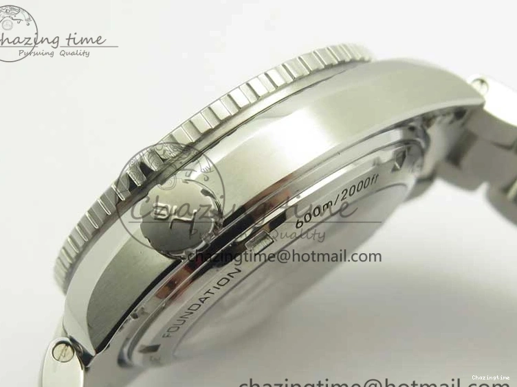 0306 Planet Ocean 600M Co-Axial GMT 43.5mm VSF 1:1 Best Edition Black Dial Orange Markers on SS Bracelet A8605 Super Clone Elegant 8024